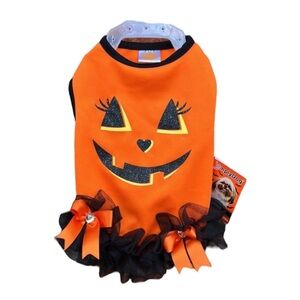 Halloween Pet Jack-o'-lantern SimplyDog Dog Tutu Dress NWT